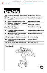 Makita DHP481 Manual De Instrucciones