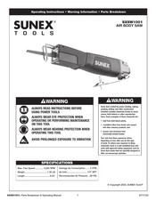 Sunex Tools SXSW1001 Instrucciones De Operación