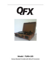 QFX TURN-105 Manual Del Usuario