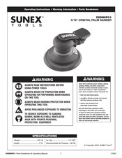 Sunex Tools SXSN6P01 Instrucciones De Operación