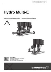 Grundfos Hydro Multi-E Instrucciones De Seguridad E Información Importante