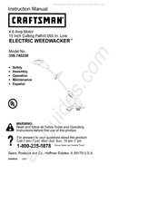 Craftsman WEEDWACKER 358.745250 Manual Del Usuario