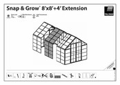 Palram SNAP & GROW 8'x8'+4' Manual De Instrucciones