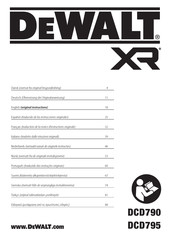 DeWalt DCD795 Traducido De Las Instrucciones Originales