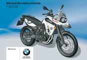 BMW Motorrad F 800 GS 2009 Manual De Instrucciones