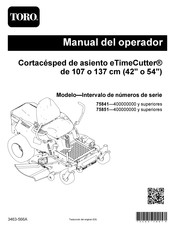 Toro TimeCutter 75851 Manual Del Operador