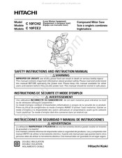 Hitachi Koki C 10FCH2 Instrucciones De Seguridad Y Manual De Instrucciones