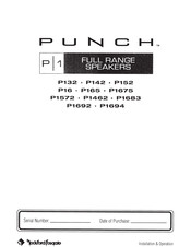 Rockford Fosgate Punch P1683 Instalación Y Operación