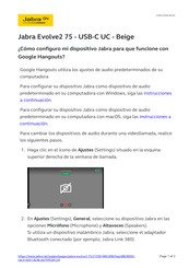 Jabra EVOLVE2 75 Guia De Inicio Rapido