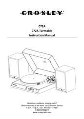 Crosley C72A Manual De Instrucciones