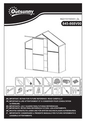 Outsunny 845-868V00 Instrucciones De Montaje