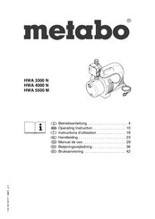 Metabo HWA 4000 N Manual De Uso