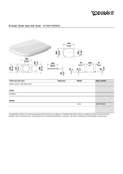 DURAVIT D-Code Instrucciones De Montaje