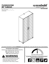 Systembuild Evolution 7123015COM Instrucciones De Montaje