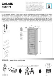 Forte CALAIS RVSR71 Instrucciones De Montaje