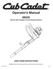 Cub Cadet BB230 Manual Del Operador