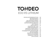 TONDEO ECO XS LITHIUM Instrucciones De Servicio