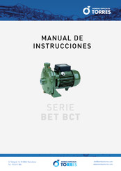Bombas Especiales Torres BET BCT Serie Manual De Instrucciones