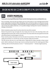 avide ABLS12V160160-60RGBW Manual Del Usuario