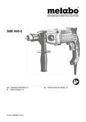 Metabo SBE 800-2 Instrucciones De Manejo