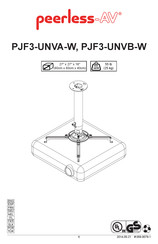 peerless-AV PJF3-UNVB-W Manual Del Usuario