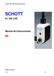 SCHOTT KL 300 LED Manual De Instrucciones