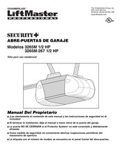 Chamberlain Group LiftMaster Professional Security+ 3265M-267 Manual Del Propietário