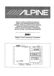 Alpine 3681 Manual De Instalación Y Operación