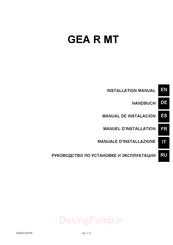 Injecta GEA R MT Manual De Instalación