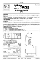 Spirax Sarco SV73 Manual Del Usuario