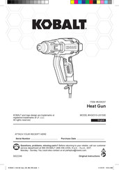 Kobalt HG0310-US150E Manual Del Usuario