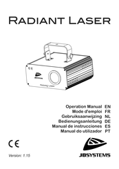 JB Systems radiant laser Manual De Instrucciones