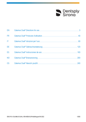 Dentsply Sirona Calamus Dual Instrucciones De Uso