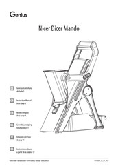 Genius Nicer Dicer Mando Instrucciones De Uso