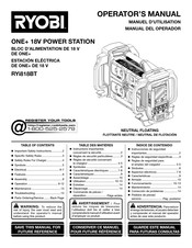 Ryobi RYi818BT Manual Del Operador