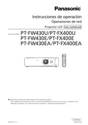 Panasonic PT-FW430U Instrucciones De Operación