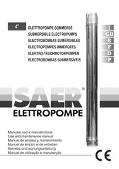 SAER Elettropompe NS95 Serie Manual De Empleo Y Mantenimiento