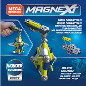 Mega Construx MAGNEXT WONDER BUILDERS GFF22 Instrucciones De Montaje