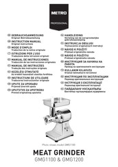 METRO PROFESSIONAL GMG1200 Manual De Instrucciones