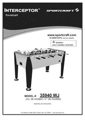 Sportcraft INTERCEPTOR 39940 WJ Montaje E Instrucciones