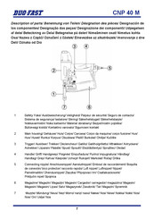 DUO-FAST CNP 75.1 Instrucciones De Uso