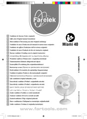 Farelek Miami 40 Traduccion Del Manual De Instrucciones Originale