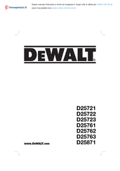 DeWalt D25723K Traducido De Las Instrucciones Originales