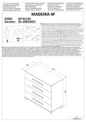 Dedeman MADEIRA 4F UP 01143 Instrucciones De Montaje