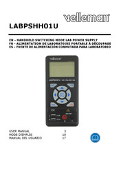 Velleman LABPSHH01U Manual Del Usuario