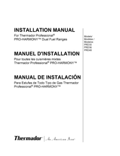 Thermador Professional PRO-HARMONY An American Icon PRD36 Manual De Instalación