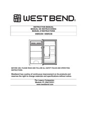 West Bend WBR33B Manual De Instrucciones