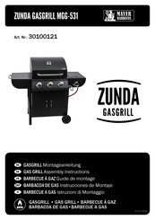 Mayer Barbecue ZUNDA MGG-531 Instrucciones De Montaje