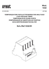 Urmet 1032/81 Manual Del Usuario