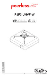 peerless-AV PJF3-UNVF-W Manual Del Usuario